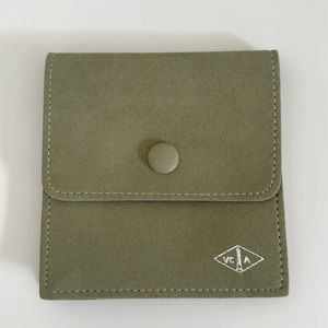 VAN CLEEF & ARPELS Fine Jewelry Pouch Sage Green 4x4 inches